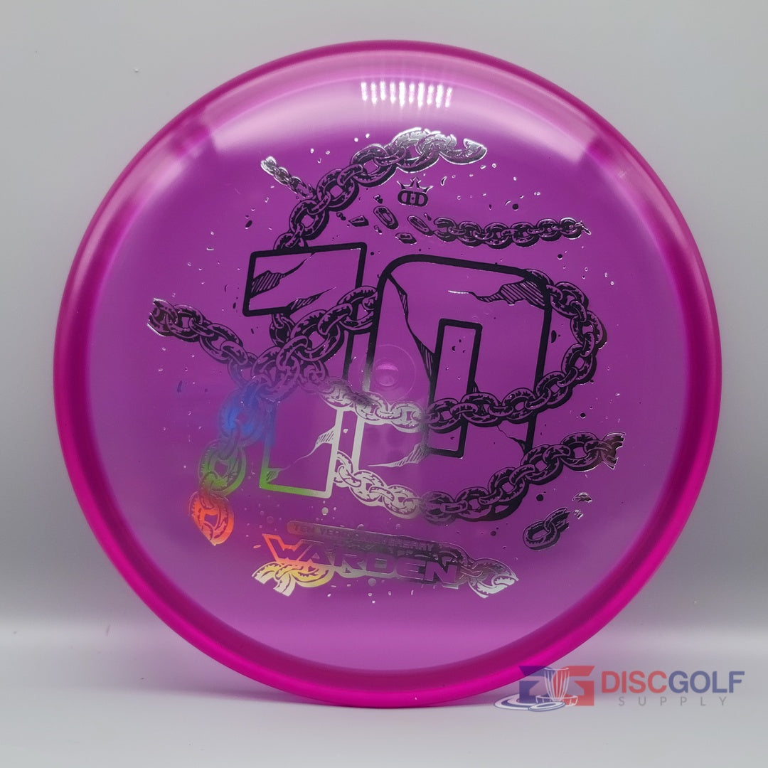Dynamic Discs Lucid-Ice Warden - 10 Year Anniversary Stamp